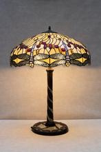 Lamp - Tiffany style - dragonfly - Messing, Glas - 80 cm! XL