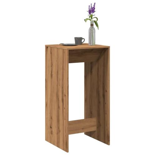 vidaXL Bartafel 51x50x103,5 cm bewerkt hout artisanaal, Huis en Inrichting, Tafels | Eettafels, Nieuw, Verzenden