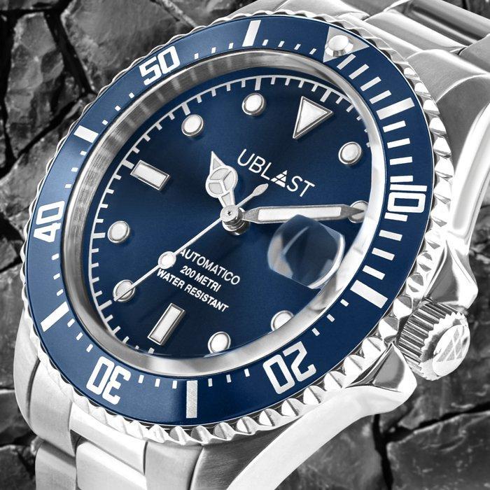 Ublast - Diver 20 ATM - UB2D4012BU - Heren - 2025, Handtassen en Accessoires, Horloges | Heren