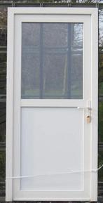 pvc buitendeur , achterdeur , deur 105 x 223 creme ral 9001, Doe-het-zelf en Bouw, Deuren en Vliegenramen, 100 tot 120 cm, Gebruikt