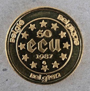 België. 50 Ecu 1987 Karel V. beschikbaar voor biedingen