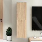 vidaXL Tv-meubel 30,5x30x110 cm bewerkt hout sonoma, Huis en Inrichting, Kasten |Televisiemeubels, Verzenden, Nieuw