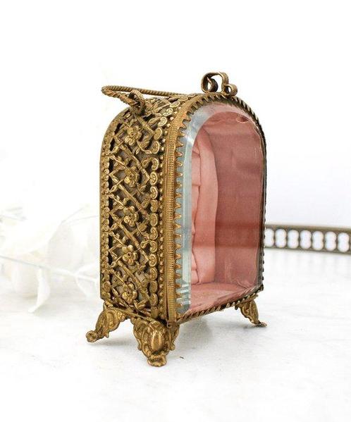 Vitrine porte montre à gousset XlX ème - Sieradendoos -, Antiek en Kunst, Antiek | Overige Antiek