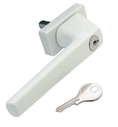 Mauer Raamkruk 710 wit afsluitbaar, Doe-het-zelf en Bouw, Hang- en Sluitwerk, Klink of Kruk, Nieuw, Overige materialen