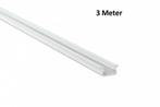 LED Profiel 3 meter - Inbouw 9,3mm DESIGN B - WIT, Verzenden