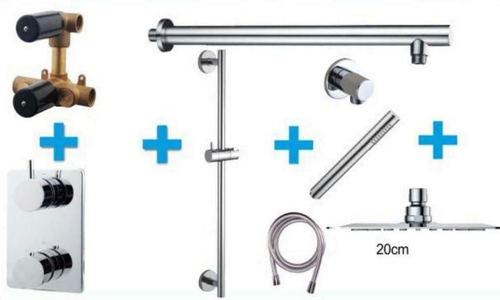Sanifun Inbouw thermostaat set Shermon 200, Doe-het-zelf en Bouw, Sanitair, Kraan