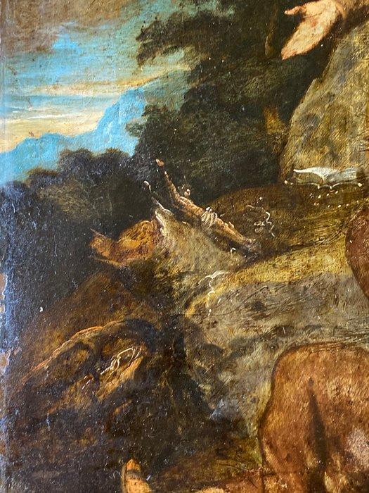 École belge (XIX) - La taberna - NO RESERVE, Antiek en Kunst, Kunst | Schilderijen | Klassiek