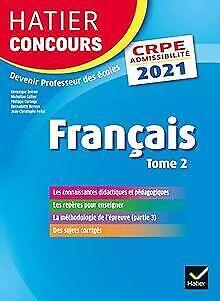 Français tome 2 - CRPE 2021 - Epreuve écrite dadmissibi..., Livres, Livres Autre, Envoi