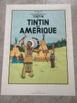 Tintin - Sérigraphie Escale - Tintin en Amérique