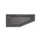Hoekbad Xenz Lagoon Compact 160x75x45 cm Links Antraciet, Doe-het-zelf en Bouw, Ophalen of Verzenden, Nieuw, Bad