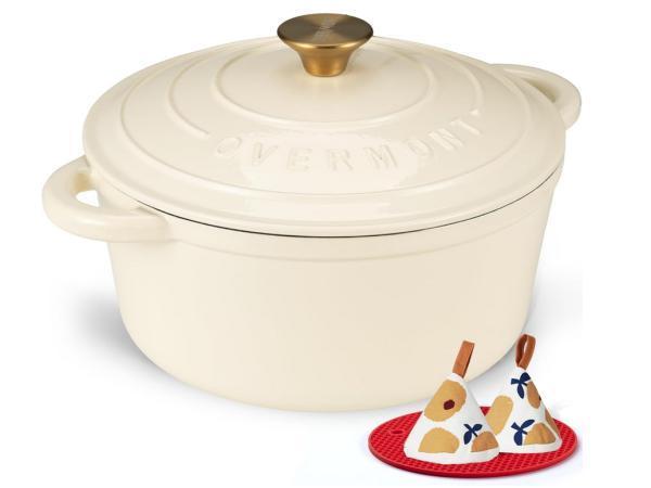 Veiling - Overmont Braadpan van emaille gietijzer, Huis en Inrichting, Keuken | Potten en Pannen