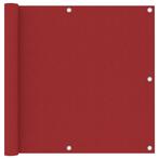 vidaXL Balkonscherm 90x300 cm oxford stof rood, Verzenden