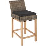 tectake Wicker barkruk Latina - natuur, Tuin en Terras, Verzenden, Nieuw