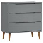 Ladekast Grijs Grenen 80cm | Retour Deal | 60% Korting, Huis en Inrichting, Kasten | Ladekasten, Verzenden, Nieuw