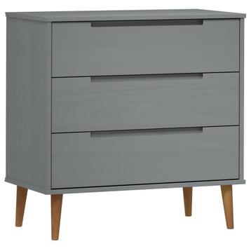 Ladekast Grijs Grenen 80cm | Retour Deal | 60% Korting beschikbaar voor biedingen