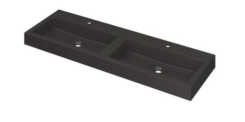 INK Wastafel Momento Quartz met 2 kraangaten 140 cm x 45 cm, Doe-het-zelf en Bouw, Sanitair, Overige typen, Nieuw, Ophalen of Verzenden