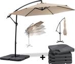 zweefparasol 3m met voet in meerdere kleuren, Tuin en Terras, Nieuw, Waterdicht, Zweefparasol, 2 tot 3 meter