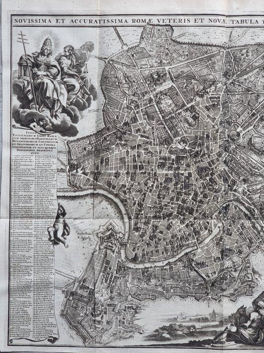 Italie - Lazio, Roma; Giovanni Battista Falda (1643/ 1678) -, Boeken, Atlassen en Landkaarten