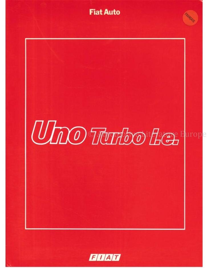 1985 FIAT UNO TURBO I.E. PERSMAP FRANS, Boeken, Auto's | Folders en Tijdschriften