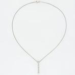 Halsketting - 18 karaat Witgoud Diamant (Natuurlijk), Handtassen en Accessoires, Kettingen, Nieuw
