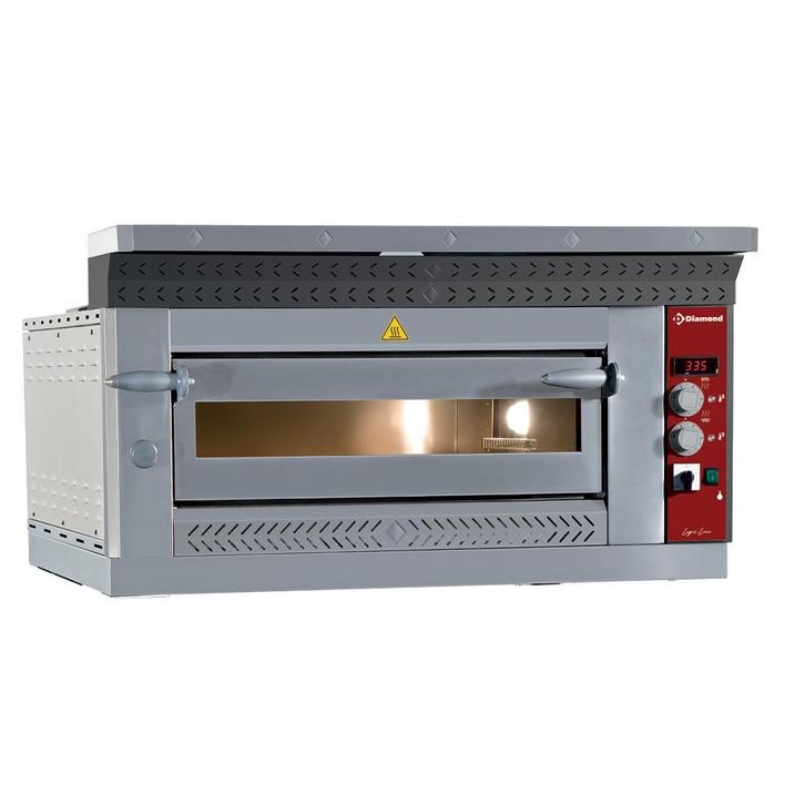 Pizzaoven elektrisch | 1x6 Ø350mm | Met Vuurvaste Stenen |, Zakelijke goederen, Horeca | Keukenapparatuur, Nieuw in verpakking
