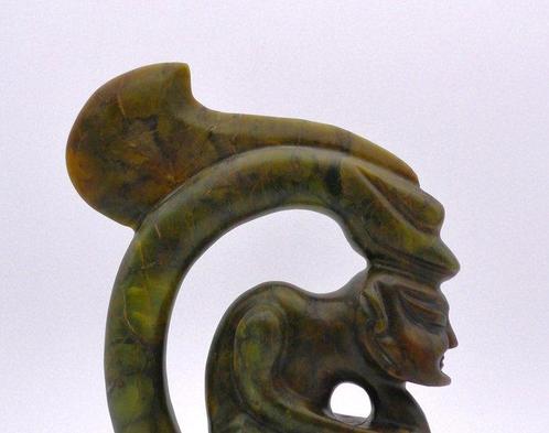sculptuur, Hongshan Cultuur Draken Temmer Sculptuur 1,9 Kg., Verzamelen, Dierenverzamelingen