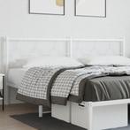 vidaXL Hoofdbord 200 cm metaal wit, Huis en Inrichting, Verzenden, Nieuw