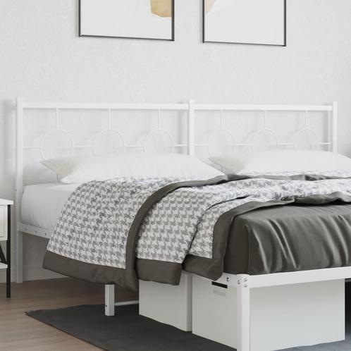vidaXL Hoofdbord 200 cm metaal wit, Huis en Inrichting, Slaapkamer | Bedden, Nieuw, Verzenden