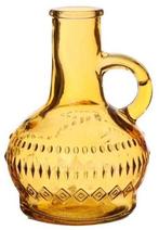 Gekleurd Glazen Flesje Lille Oker Ø7 cm H10 cm per stuk, Hobby en Vrije tijd, Nieuw