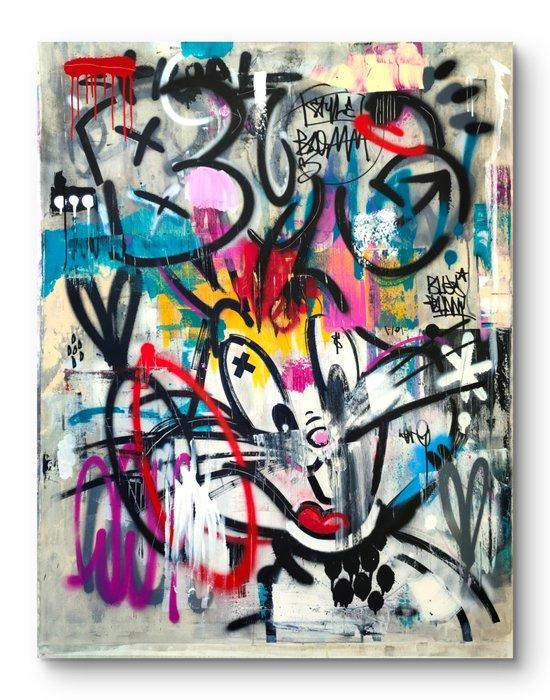LACRISS (1990) - Bugs Bunny + Manhattan + XL, Antiek en Kunst, Kunst | Schilderijen | Modern