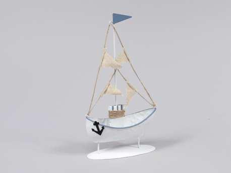 Zeilboot Zeilschip metaal staand 12x23 cm. Zeilboot, Hobby en Vrije tijd, Knutselen, Nieuw