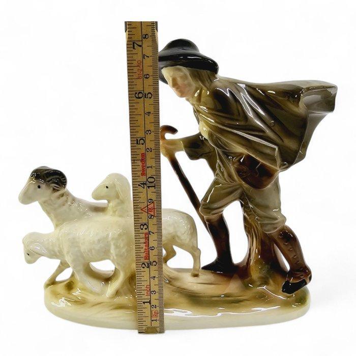 Sitzendorfer Porzellanmanufaktur - Beeldje - Shepherd with, Antiek en Kunst, Antiek | Glaswerk en Kristal