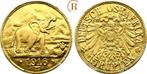 15 Rupien Tabora goud 1916 Deutsch-ostafrika, Postzegels en Munten, België, Verzenden