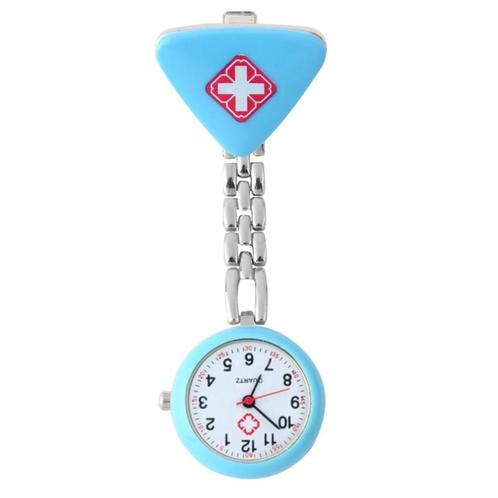 Fako® - Verpleegstershorloge - Driehoek - Lichtblauw, Handtassen en Accessoires, Horloges | Dames, Verzenden