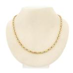 Tricolor gouden cardano schakelketting, Ophalen of Verzenden, Gebruikt, Overige kleuren, Goud