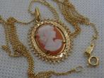 18 carats Or jaune - Collier et pendentif - Camée