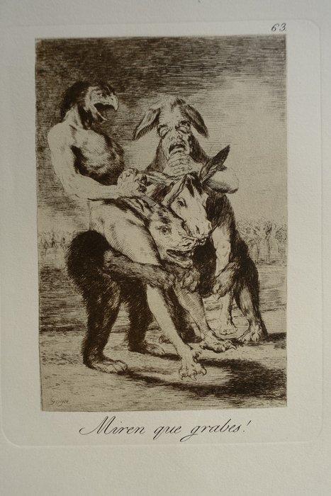 Francisco de Goya (1746-1828), after - Los Caprichos Blatt:, Antiquités & Art, Antiquités | Autres Antiquités
