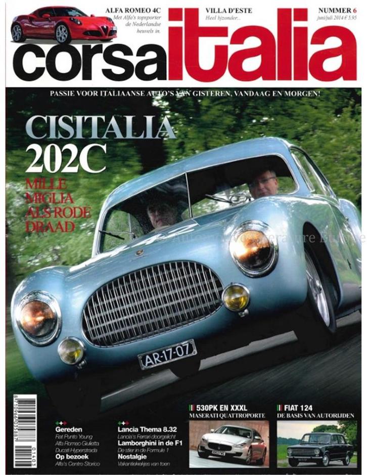 2014 CORSA ITALIA MAGAZINE 06 NEDERLANDS, Boeken, Auto's | Folders en Tijdschriften