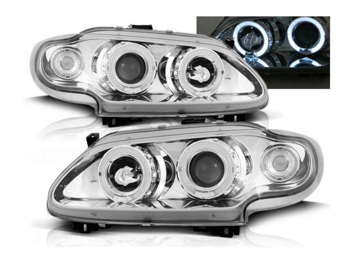 Angel Eyes koplampen Chrome geschikt voor Renault Megane, Auto-onderdelen, Verlichting, Nieuw, Renault, Verzenden