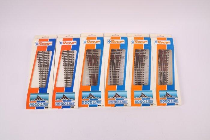 Roco H0 - 42440/42441 - Modeltreinsporen (6) - Zes RocoLine, Hobby en Vrije tijd, Modeltreinen | H0
