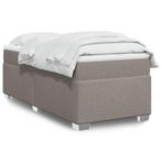 vidaXL Boxspring met matras stof taupe 90x200 cm, Verzenden, Nieuw