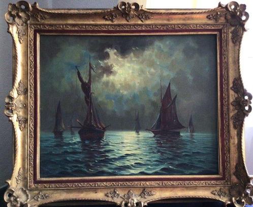 Europese school (XX) - Marine, Antiek en Kunst, Kunst | Schilderijen | Klassiek