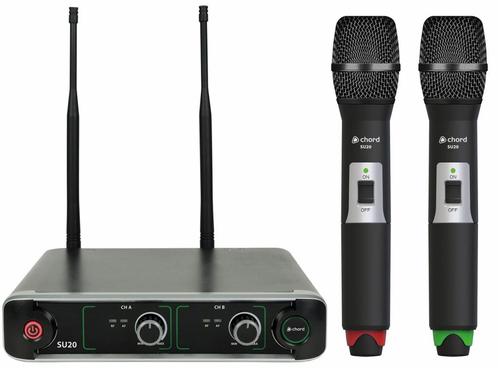 Adastra SU20-H-RG Dual UHF Microfoon Systeem Met 2x, Musique & Instruments, Microphones
