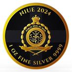 Niue. 2 Dollars 2024 1 oz Niue English Lion Black Platinum
