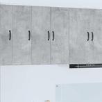 vidaXL Keukenkast aan de muur Beton Grijs 30 x 31 x 80 cm, Verzenden, Nieuw