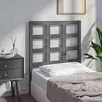 vidaXL Hoofdbord 80,5x4x100 cm massief grenenhout grijs, Huis en Inrichting, Slaapkamer | Bedden, Verzenden, Nieuw