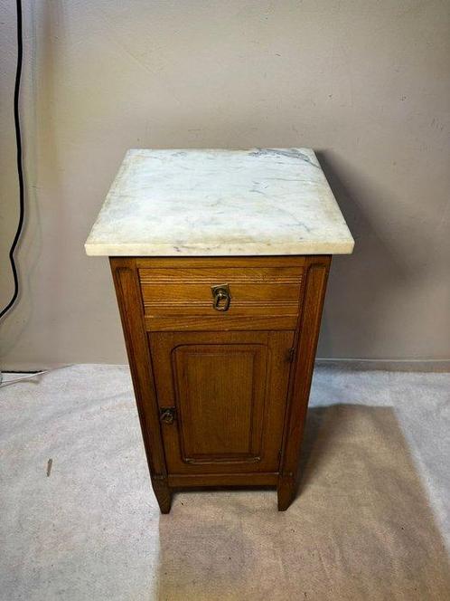 Armoire - Meuble Art Déco avec surface en marbre - Bois, Antiek en Kunst, Curiosa en Brocante