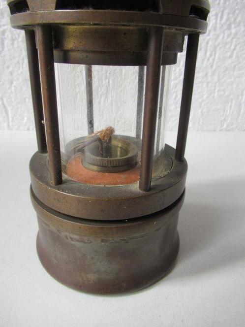 Lampe - Métal - Cuivre - Laiton - Ancienne lampe de mine des, Antiek en Kunst, Curiosa en Brocante