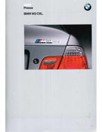 2003 BMW M3 CSL PERSMAP DUITS, Autos : Divers, Modes d'emploi & Notices d'utilisation, Ophalen of Verzenden