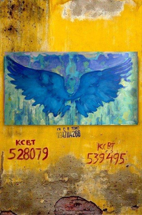 Ioann Stratiuk - Blue Wings of Freedom, Antiek en Kunst, Kunst | Schilderijen | Modern